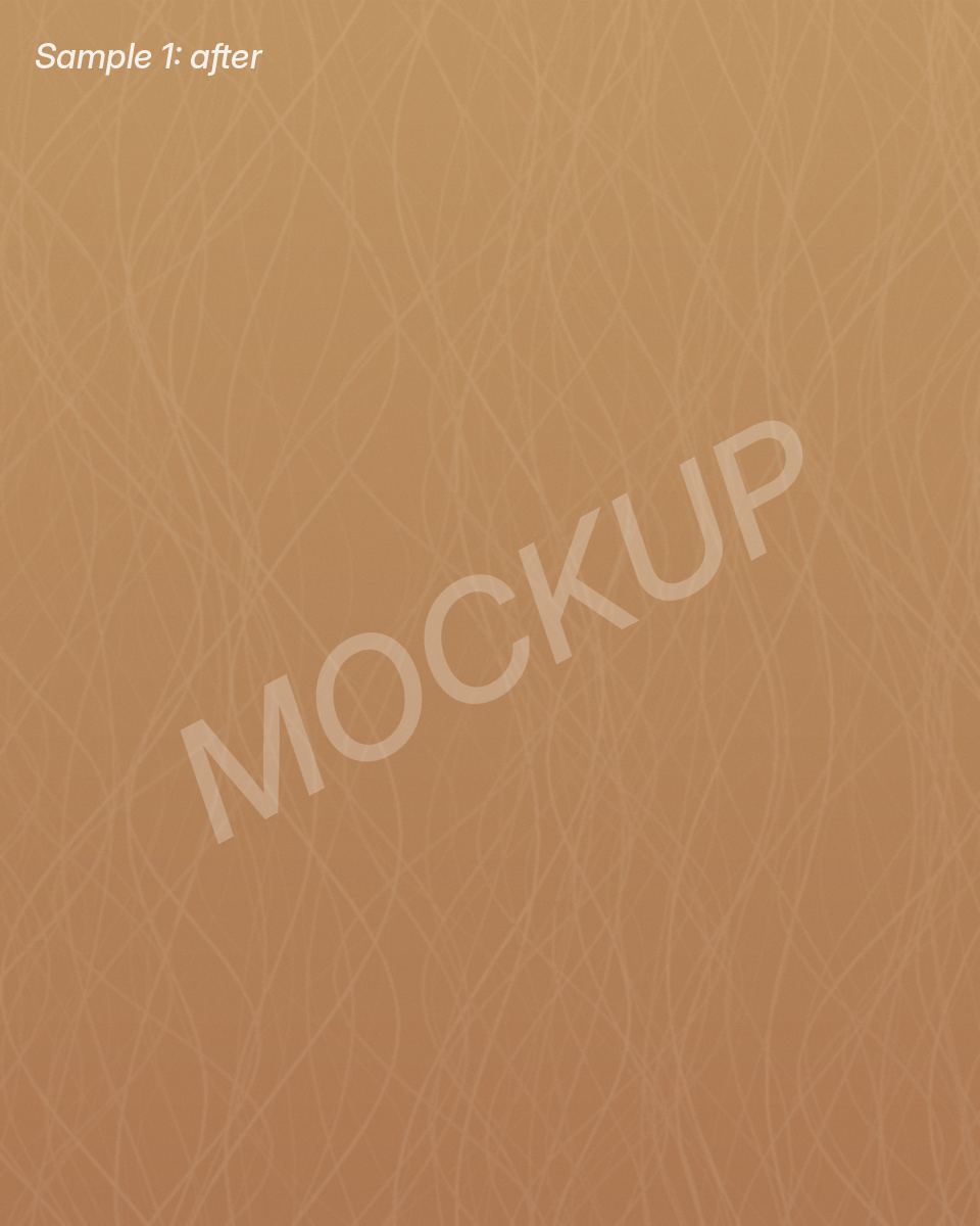 Mockup placeholder: after photo for balayage + toner