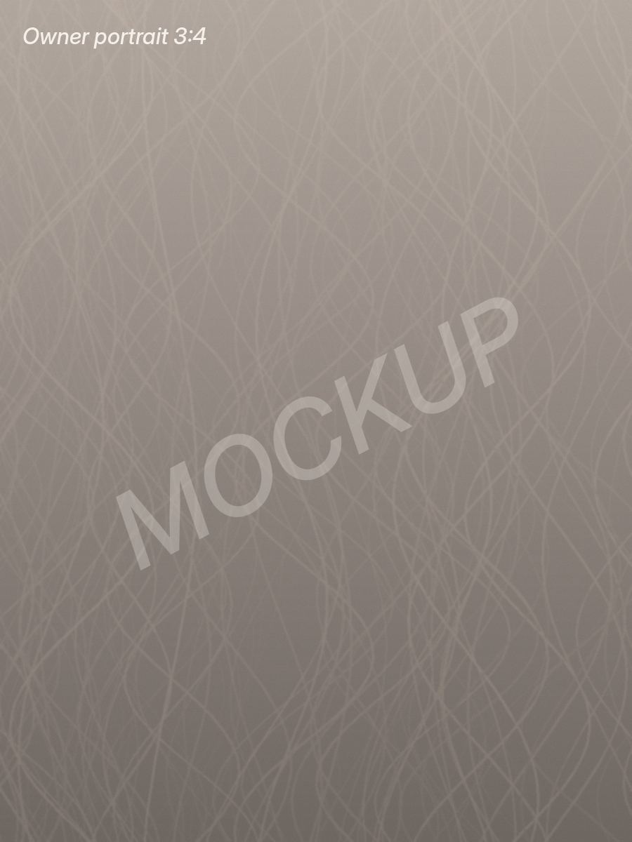Mockup portrait placeholder for the salon owner